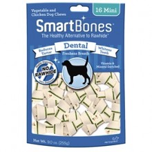 SMART BONES   迷你潔齒骨  2.5"  (牛奶薄荷味 16 支)